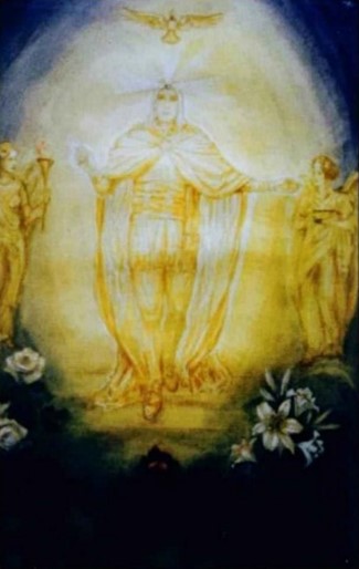 DIE TRIUMPHIERNDE FLUT DES LICHTS AUF DIE ERDE
