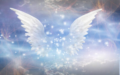 KOLONNEN WEISSER FLÜGEL ÜBER DER ERDE